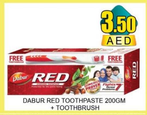 DABUR RED Toothpaste available at Lucky Center in UAE - Sharjah / Ajman