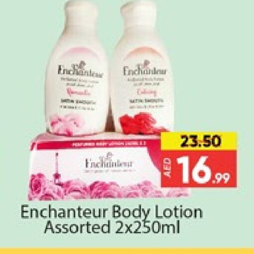 Enchanteur Body Lotion & Cream available at Al Madina  in UAE - Dubai