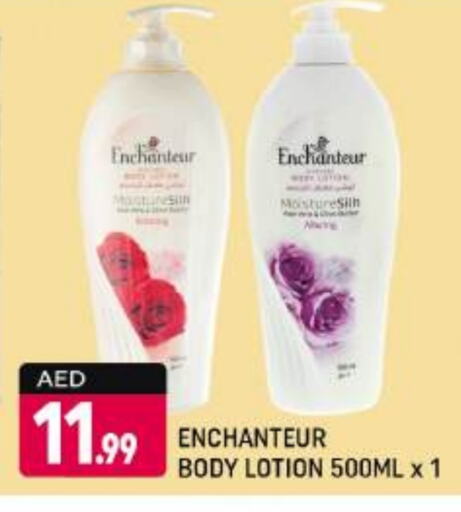 Enchanteur Body Lotion & Cream available at Shaklan  in UAE - Dubai