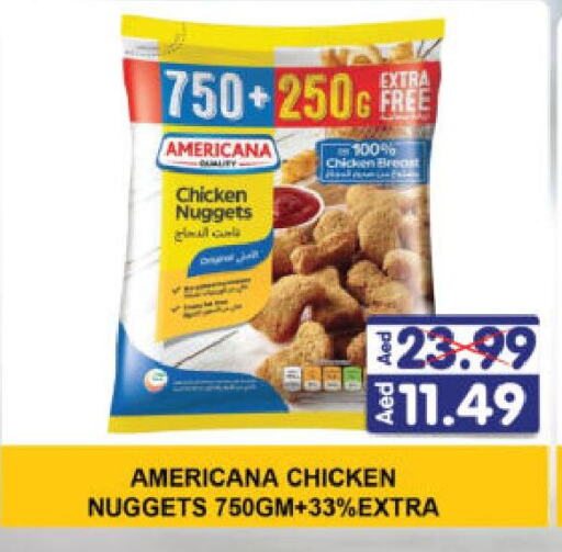 AMERICANA Chicken Nuggets available at Al Madina Hypermarket in UAE - Abu Dhabi