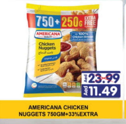 AMERICANA Chicken Nuggets available at Al Madina Hypermarket in UAE - Abu Dhabi