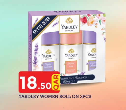 YARDLEY available at Regency Group in Qatar - Umm Salal