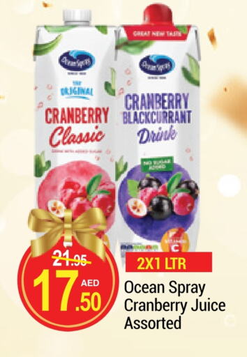 OCEAN SPRAY available at NEW W MART SUPERMARKET  in UAE - Dubai