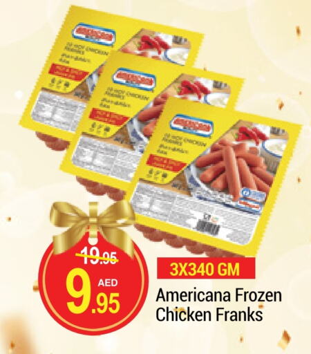 AMERICANA Chicken Franks available at NEW W MART SUPERMARKET  in UAE - Dubai