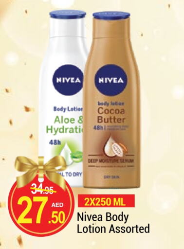 Nivea Body Lotion & Cream available at NEW W MART SUPERMARKET  in UAE - Dubai