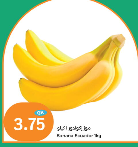 Banana from Ecuador available at City Hypermarket in Qatar - Al Rayyan