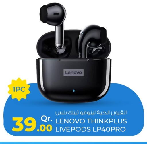 LENOVO Earphone available at Rawabi Hypermarkets in Qatar - Doha