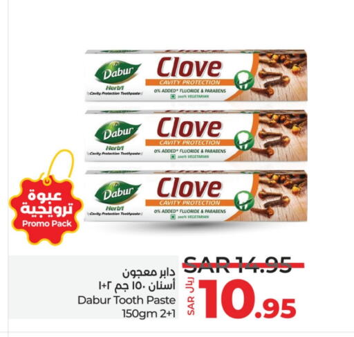 DABUR Toothpaste  in LULU Hypermarket in KSA, Saudi Arabia, Saudi - Riyadh