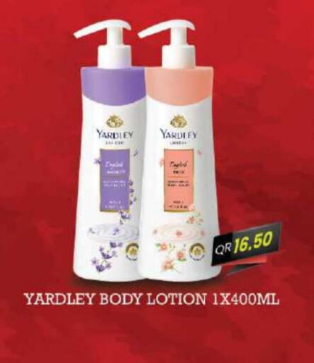 YARDLEY Body Lotion & Cream available at Ansar Gallery in Qatar - Al Shamal