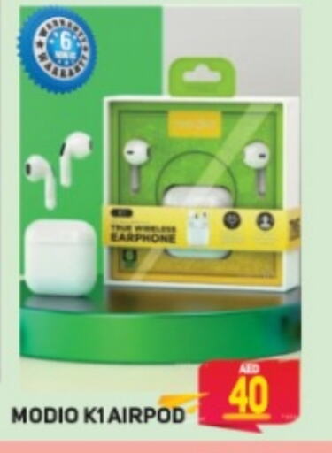 Earphone available at Souk Al Mubarak Hypermarket in UAE - Sharjah / Ajman