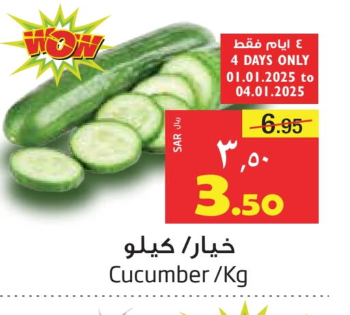 Cucumber available at Layan Hyper in KSA, Saudi Arabia, Saudi - Al Khobar