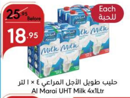 ALMARAI Long Life / UHT Milk available at Manuel Market in KSA, Saudi Arabia, Saudi - Riyadh