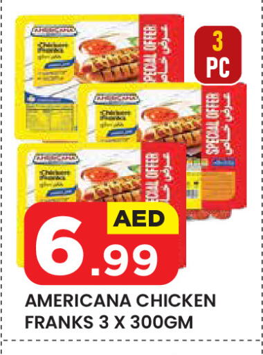 AMERICANA Chicken Franks available at Baniyas Spike  in UAE - Al Ain