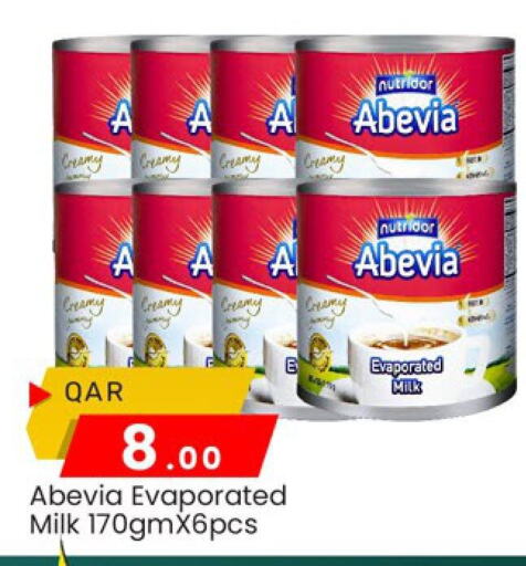 ABEVIA Evaporated Milk available at Paris Hypermarket in Qatar - Doha