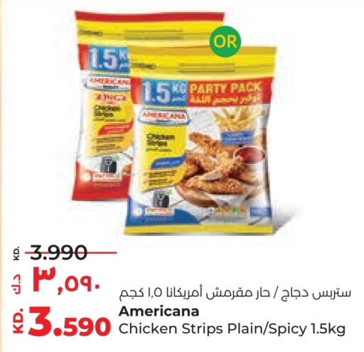 AMERICANA Chicken Strips  in Lulu Hypermarket  in Kuwait - Kuwait City