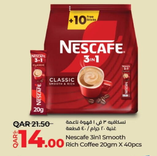 NESCAFE Coffee  in LuLu Hypermarket in Qatar - Al Shamal