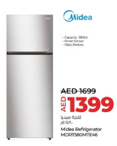 MIDEA Refrigerator  in Lulu Hypermarket in UAE - Sharjah / Ajman