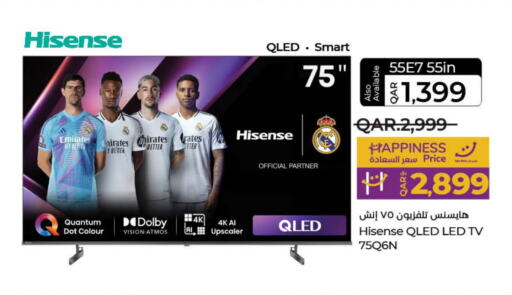 HISENSE Smart TV  in LuLu Hypermarket in Qatar - Al Rayyan