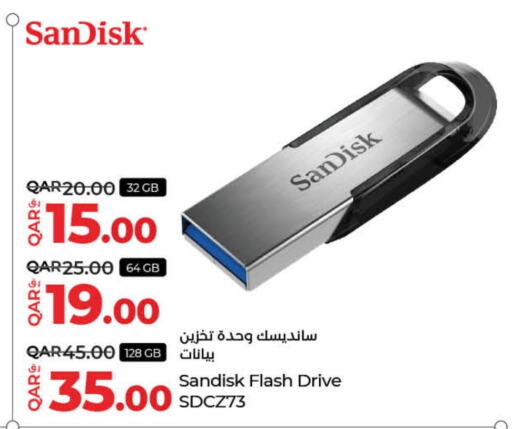 SANDISK Flash Drive  in LuLu Hypermarket in Qatar - Umm Salal