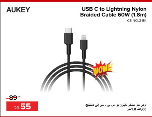 AUKEY Cables  in Al Anees Electronics in Qatar - Al Daayen