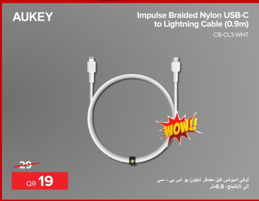 AUKEY Cables  in Al Anees Electronics in Qatar - Al Daayen