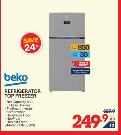 BEKO Refrigerator available at X-Cite in Kuwait - Kuwait City