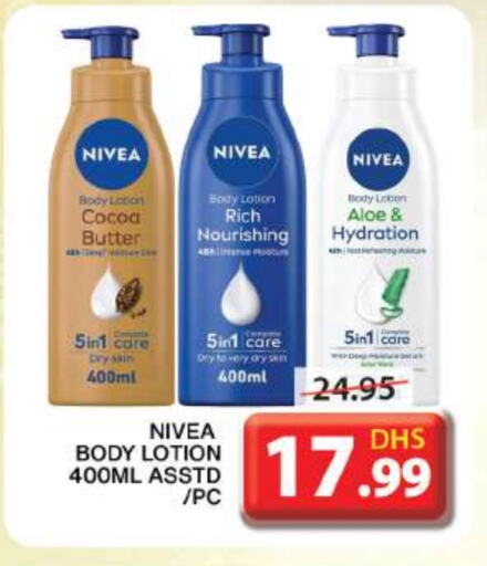 Nivea Body Lotion & Cream available at Grand Hyper Market in UAE - Sharjah / Ajman