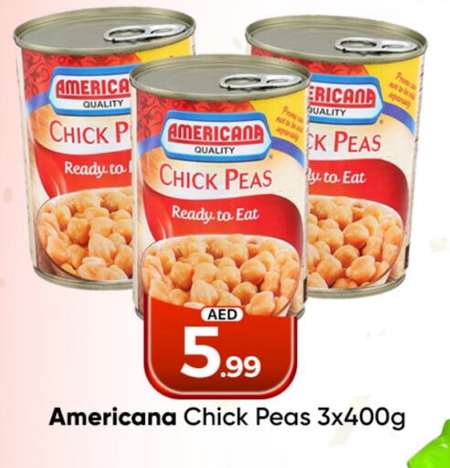 AMERICANA Chick Peas available at Mubarak Hypermarket Sharjah in UAE - Sharjah / Ajman