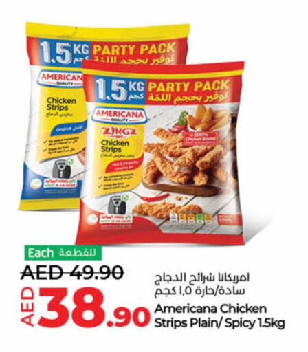 AMERICANA Chicken Strips available at Lulu Hypermarket in UAE - Ras al Khaimah