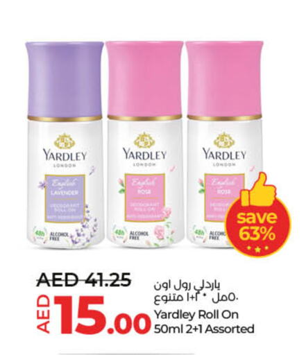 YARDLEY available at Lulu Hypermarket in UAE - Umm al Quwain