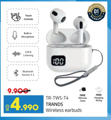 TRANDS Earphone available at Lulu Hypermarket  in Kuwait - Ahmadi Governorate