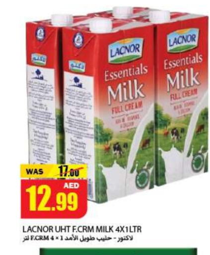 LACNOR Long Life / UHT Milk available at Rawabi Market Ajman in UAE - Sharjah / Ajman