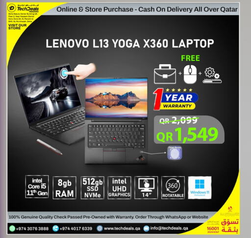 LENOVO Laptop available at Tech Deals Trading in Qatar - Umm Salal