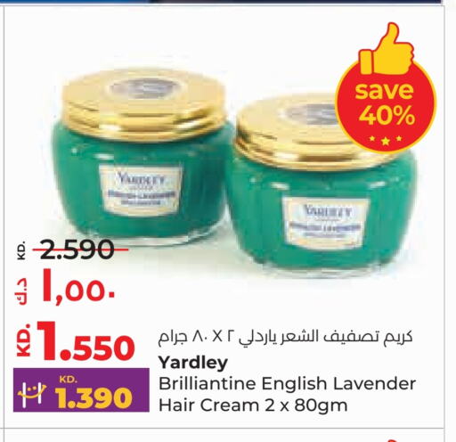 YARDLEY Hair Cream available at Lulu Hypermarket  in Kuwait - Kuwait City