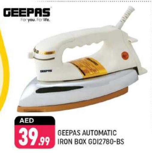 GEEPAS Ironbox available at Shaklan  in UAE - Dubai