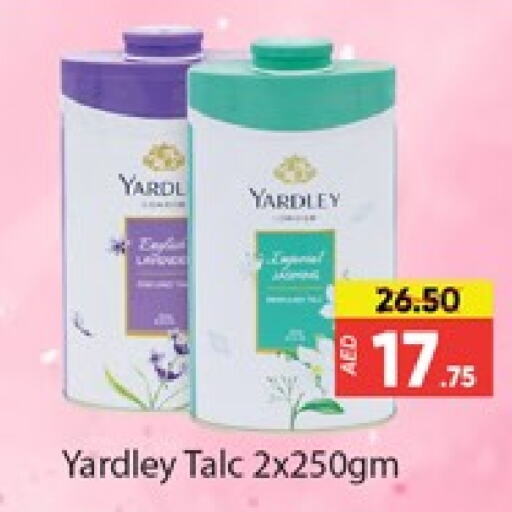 YARDLEY Talcum Powder available at Al Madina  in UAE - Dubai