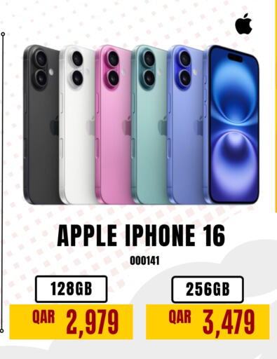 APPLE iPhone 16 available at Digital Zone Trading in Qatar - Al Daayen