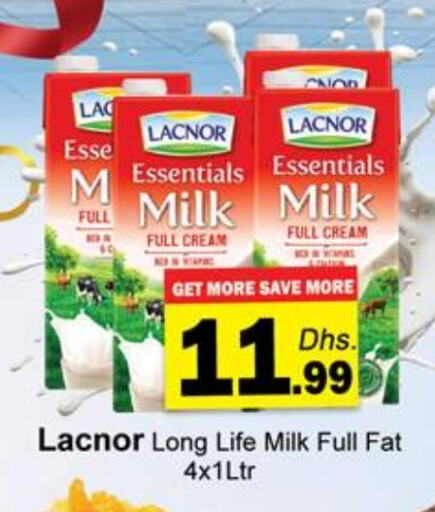 LACNOR Long Life / UHT Milk available at Zain Mart Supermarket in UAE - Ras al Khaimah