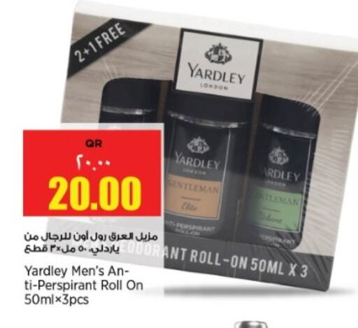 YARDLEY available at New Indian Supermarket in Qatar - Al Daayen