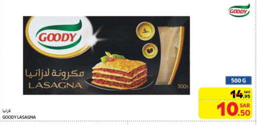 GOODY Lasagna available at Carrefour in KSA, Saudi Arabia, Saudi - Medina