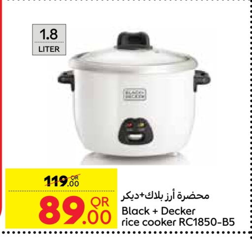 BLACK+DECKER Rice Cooker available at Carrefour in Qatar - Al Khor