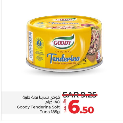 GOODY Tuna - Canned available at LULU Hypermarket in KSA, Saudi Arabia, Saudi - Unayzah