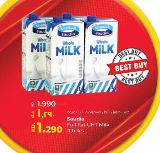 SAUDIA Long Life / UHT Milk available at Lulu Hypermarket  in Kuwait - Jahra Governorate