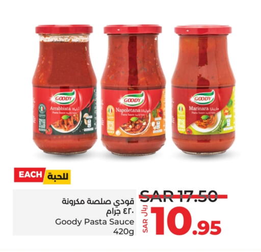 GOODY Pizza & Pasta Sauce available at LULU Hypermarket in KSA, Saudi Arabia, Saudi - Qatif