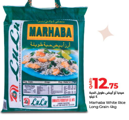 White Rice available at LuLu Hypermarket in Qatar - Al Daayen