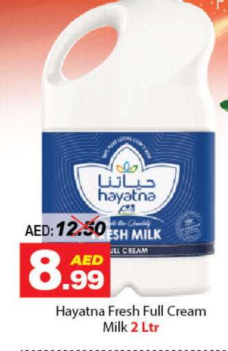 HAYATNA Full Cream Milk available at DESERT FRESH MARKET  in UAE - Abu Dhabi