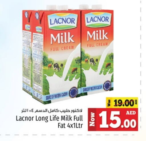 LACNOR Full Cream Milk available at Kenz Hypermarket in UAE - Sharjah / Ajman