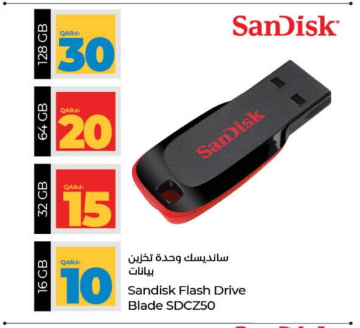 SANDISK Flash Drive available at LuLu Hypermarket in Qatar - Al-Shahaniya