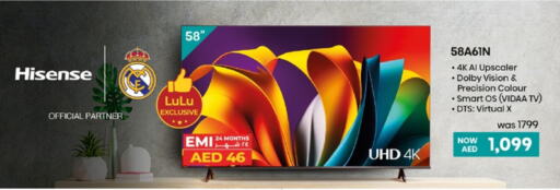 HISENSE Smart TV available at Lulu Hypermarket in UAE - Fujairah