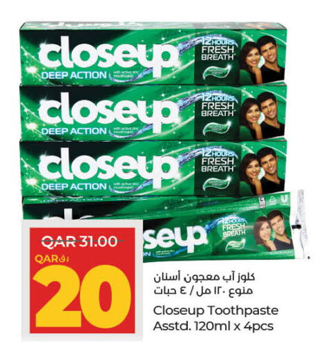 CLOSE UP Toothpaste available at LuLu Hypermarket in Qatar - Al Shamal